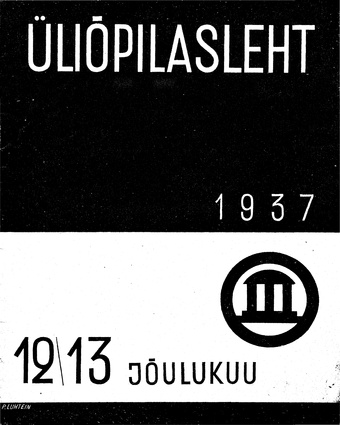 Üliõpilasleht ; 12-13 1937