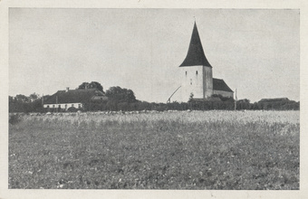 Pöide kirik Saaremaal. 1 = Kirche zu Peude aus Oesel