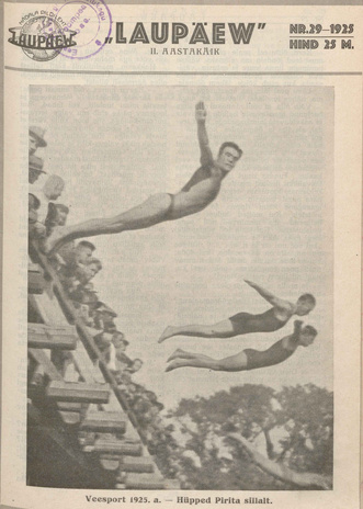 Laupäev : nädala pildileht ; 29 1925
