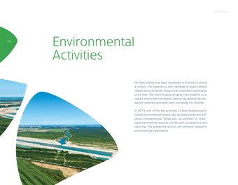 Eesti Energia : environmental report ; 2013