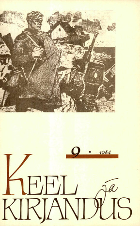 Keel ja Kirjandus ; 9 1984-09