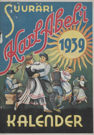 Karl Abel'i riide- ja walmisrõiwaste suuräri 1939. a. kalender