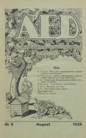 Aed : aianduse ajakiri ; 8 1928-08