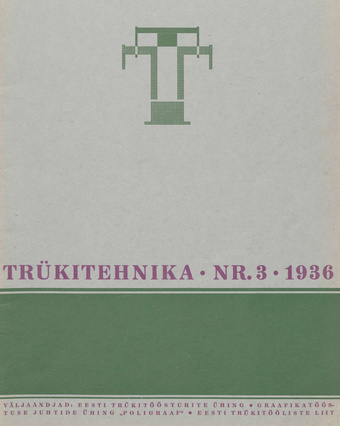 Trükitehnika ; 3 1936