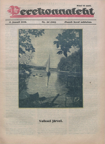 Perekonnaleht : mitmesuguse sisuga ajaviiteajakiri ; 22 (181) 1934-06-02