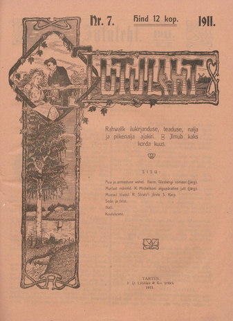 Jutuleht : rahvalik ilukirjanduse, teaduse, nalja ja pilkenalja ajakiri ; 7 1911