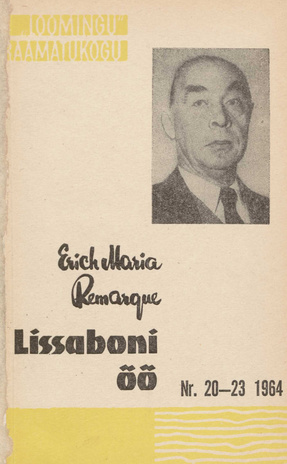 Lissaboni öö (Loomingu raamatukogu ; 1964)