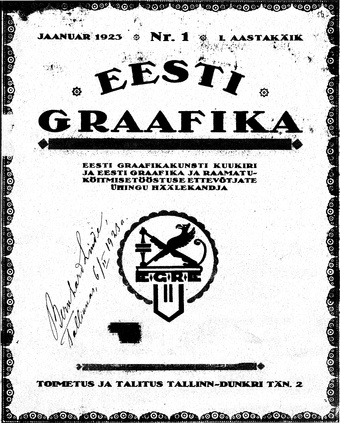 Eesti Graafika ; 1 1923-01