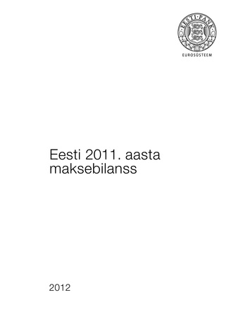 Eesti 2011. aasta maksebilanss
