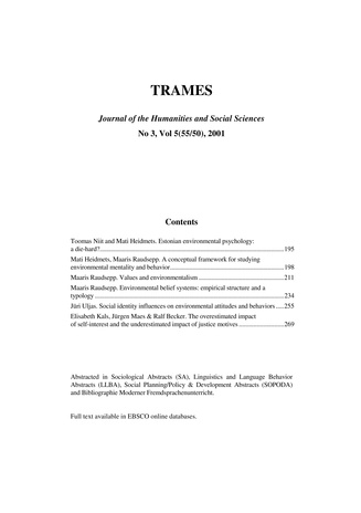 Trames ; 3 Vol 5 (55/50) 2001