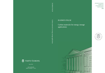 Carbon materials for energy storage applications 