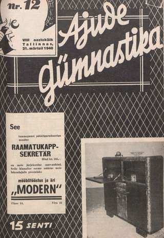 Ajude Gümnastika : ristsõnamõistatuste ajakiri ; 12 1940-03-21