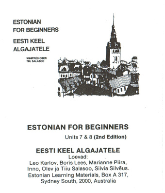 Estonian for beginners. Tape 3