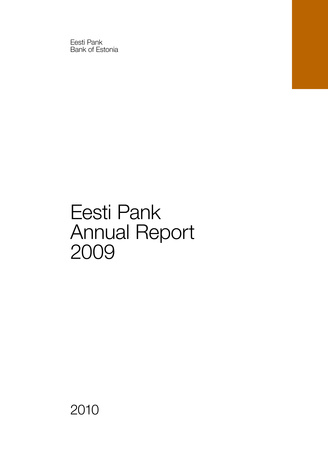 Eesti Pank. Annual report ; 2009