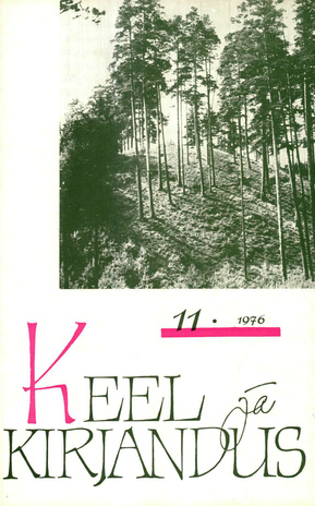 Keel ja Kirjandus ; 11 1976-11