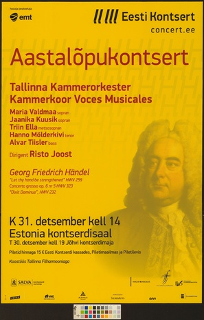 Aastalõpukontsert : Tallinna Kammerorkester, Voces Musicales 
