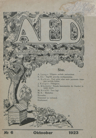 Aed : aianduse ajakiri ; 6 1923-10