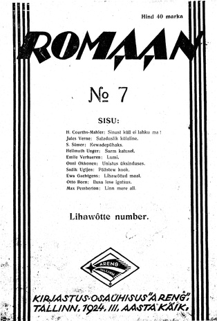 Romaan ; 7 1924