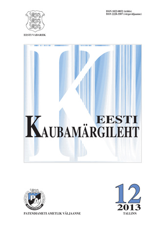 Eesti Kaubamärgileht ; 12 2013