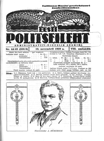Eesti Politseileht ; 44-45 1928