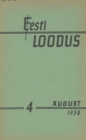 Eesti Loodus ; 4 1958-08
