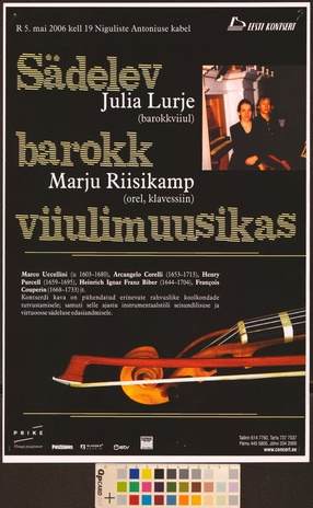 Sädelev barokk viiulimuusikas : Julia Lurje, Marju Riisikamp 