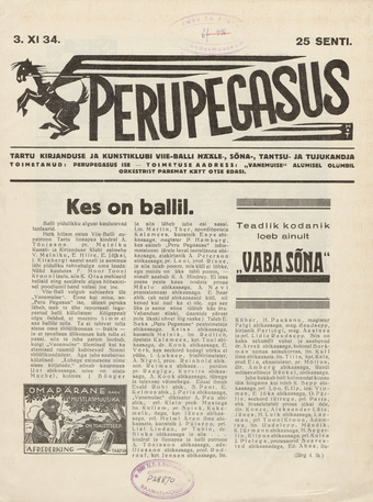 Perupegasus ; 1934-11-03