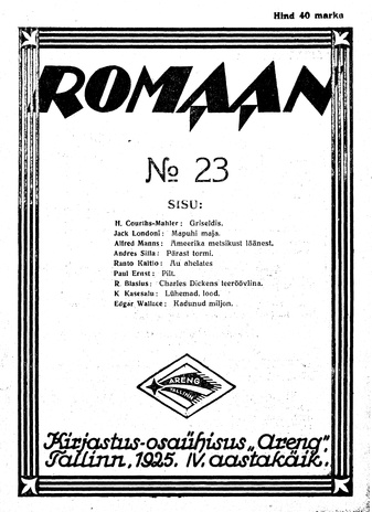 Romaan ; 23 (89) 1925-12