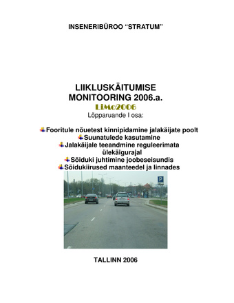 Liikluskäitumise monitooring ; 2006