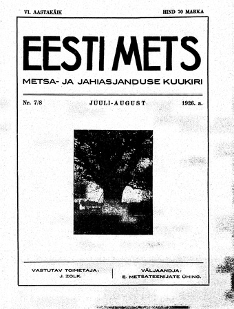 Eesti Mets ; 7/8 1926