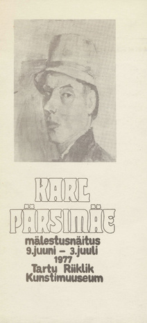 Karl Pärsimäe mälestusnäitus : 9. juuni - 3. juuli 1977 : kataloog 