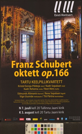 Franz Schubert oktett op. 166 : Tartu Keelpillikvartett 