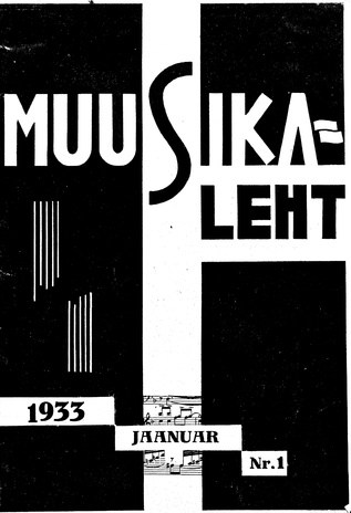 Muusikaleht ; 1 1933-01
