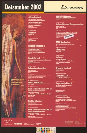 Detsember 2002 : kontserdid Tallinnas