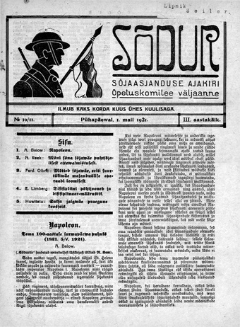 Sõdur ; 10-11 1921