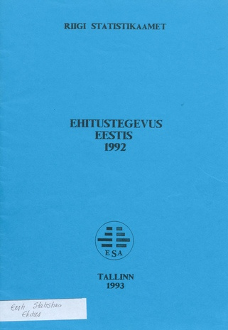 Ehitustegevus Eestis 1992 
