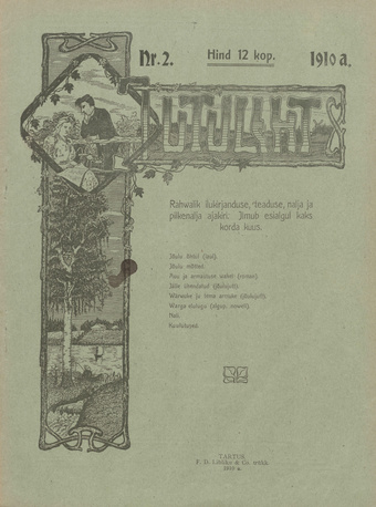 Jutuleht : rahvalik ilukirjanduse, teaduse, nalja ja pilkenalja ajakiri ; 2 1910