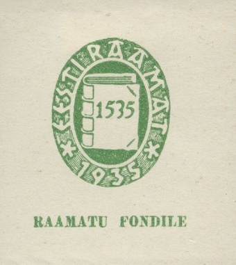 Eesti raamat 1935 : raamatu fondile 