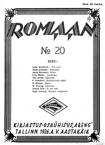 Romaan ; 20 (110) 1926-10