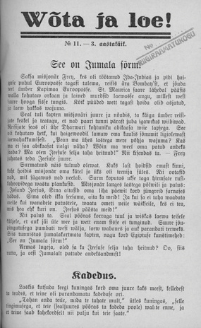 Wõta ja loe ; 11 1934