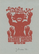 14. internationale exlibris-kongres Helsingör Danmark 1972 