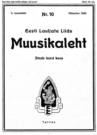Muusikaleht ; 10 1925-10