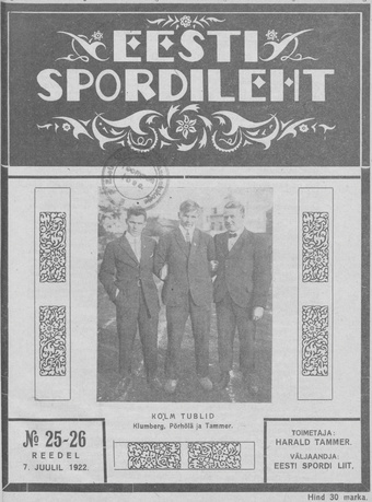 Eesti Spordileht ; 25-26 1922-07-07