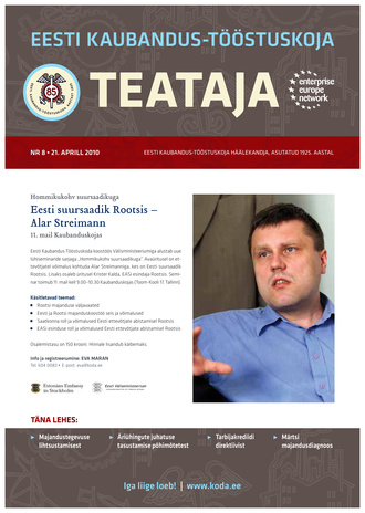 Eesti Kaubandus-Tööstuskoja Teataja ; 8 2010-04-21