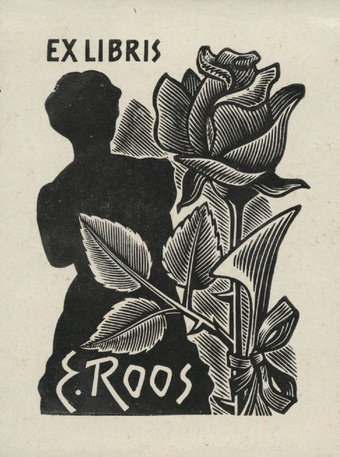 Ex libris E. Roos 