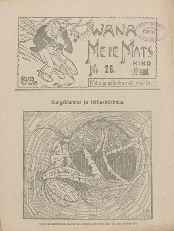 Vana Meie Mats : nalja- ja pilkekunsti nädalkiri ; 26 1919