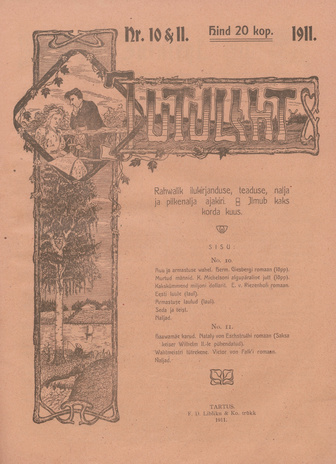 Jutuleht : rahvalik ilukirjanduse, teaduse, nalja ja pilkenalja ajakiri ; 10-11 1911