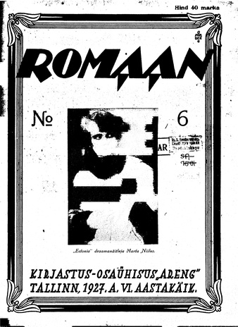 Romaan ; 6 (120) 1927-03