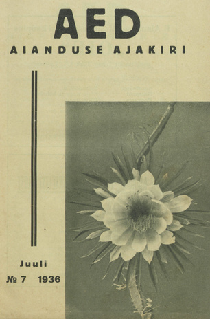 Aed : aianduse ajakiri ; 7 1936-07