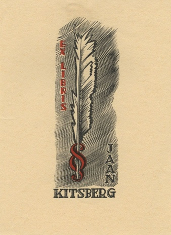 Ex libris Jaan Kitsberg 